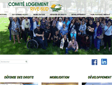 Tablet Screenshot of comite-logement.org